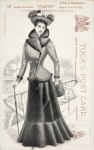 Woman Vintage Victorian Postcard