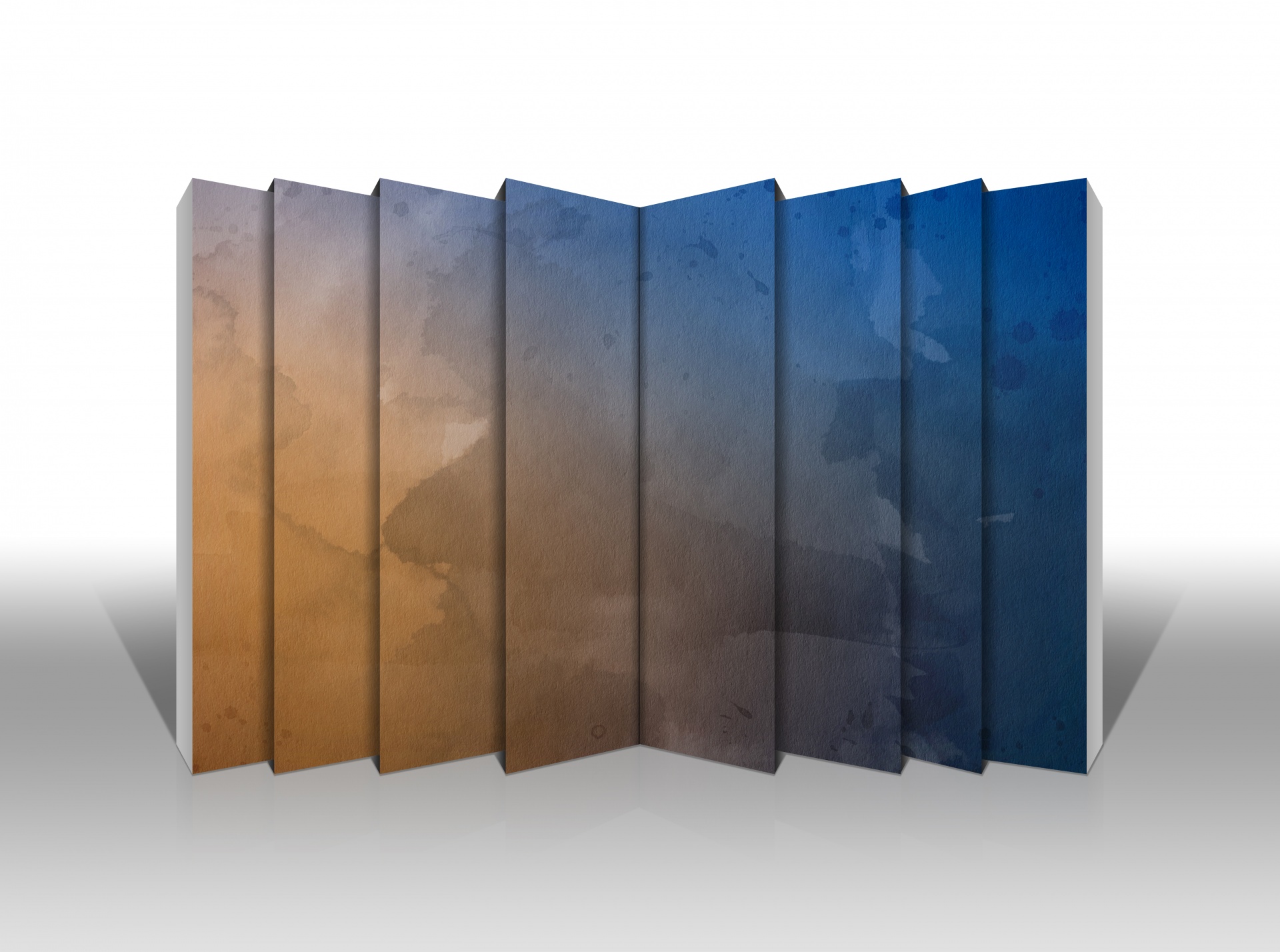 Blue Fan-folded Background