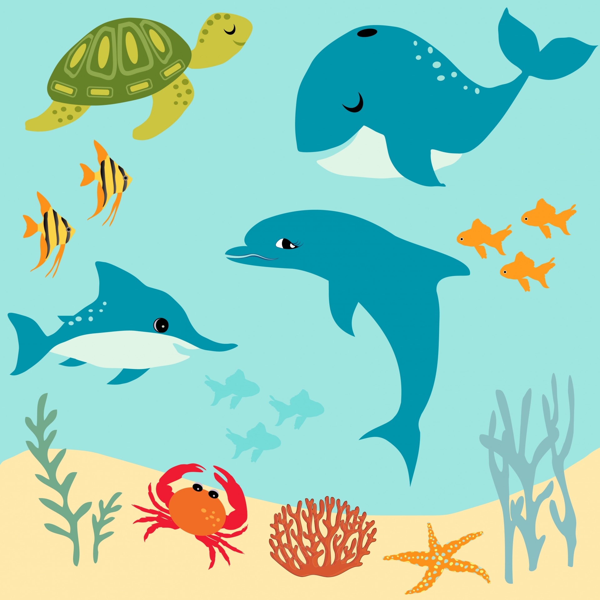 Fish Sea Animals Illustration