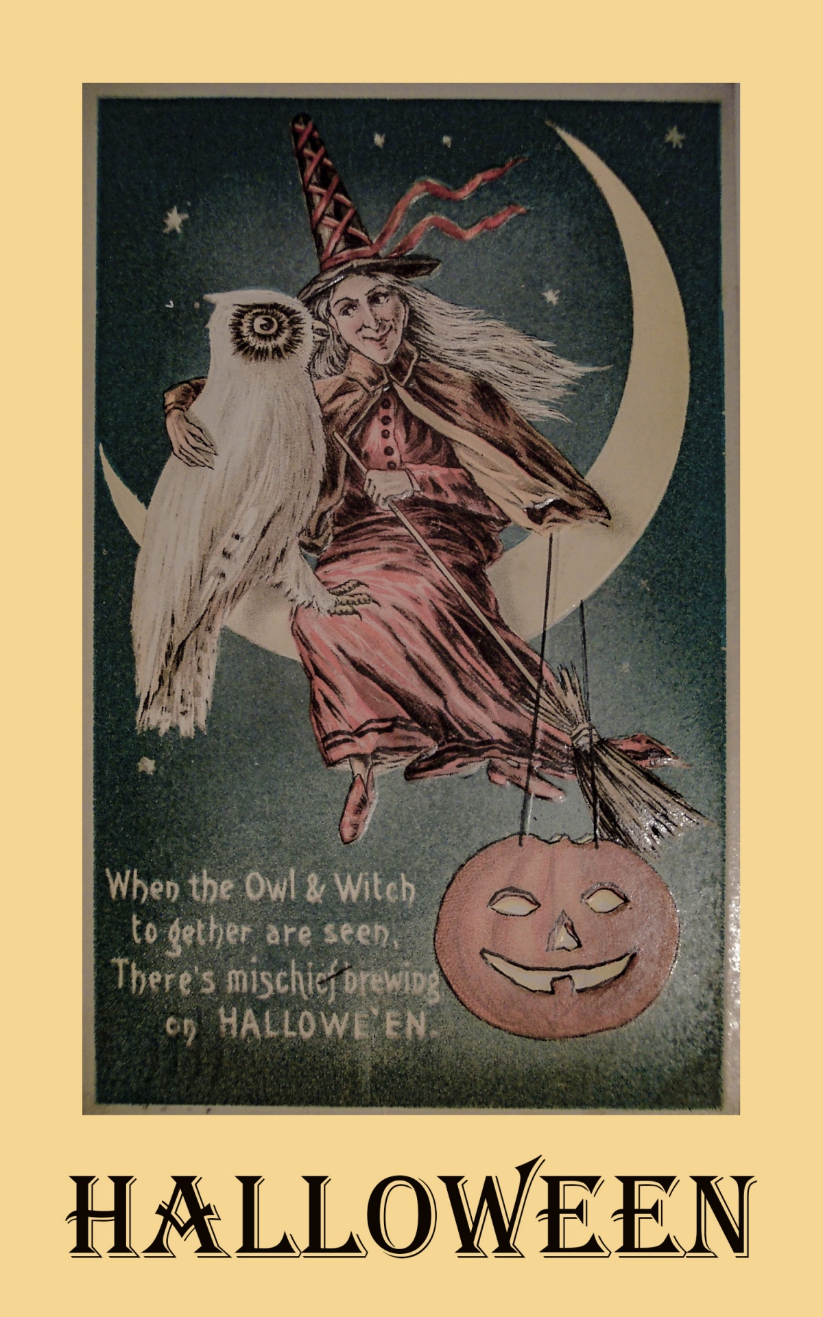 Halloween Greeting Vintage Poster