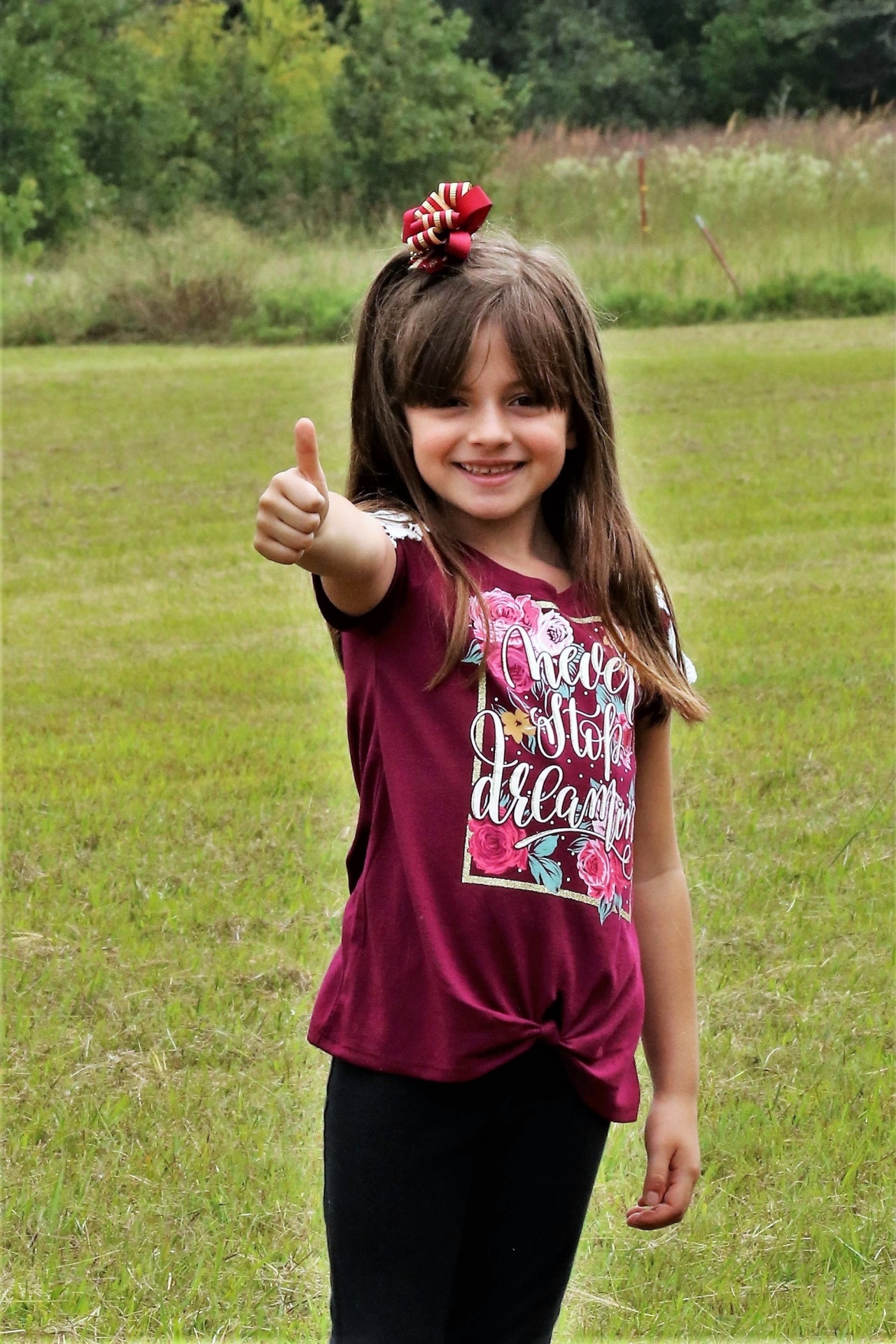 Little Girl Thumbs Up