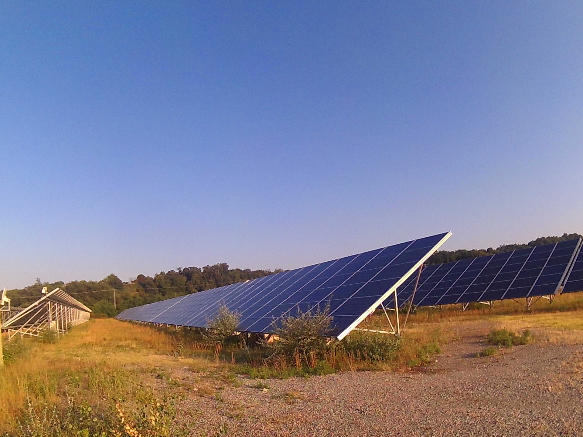 Solar farm of 6Mw on ground of 11Ha in Drôme, France installed in 2011 expected duration of exploitation 30 years.