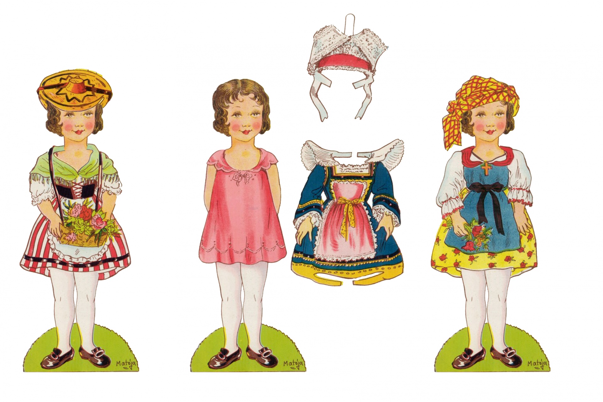 Paper Doll Vintage French