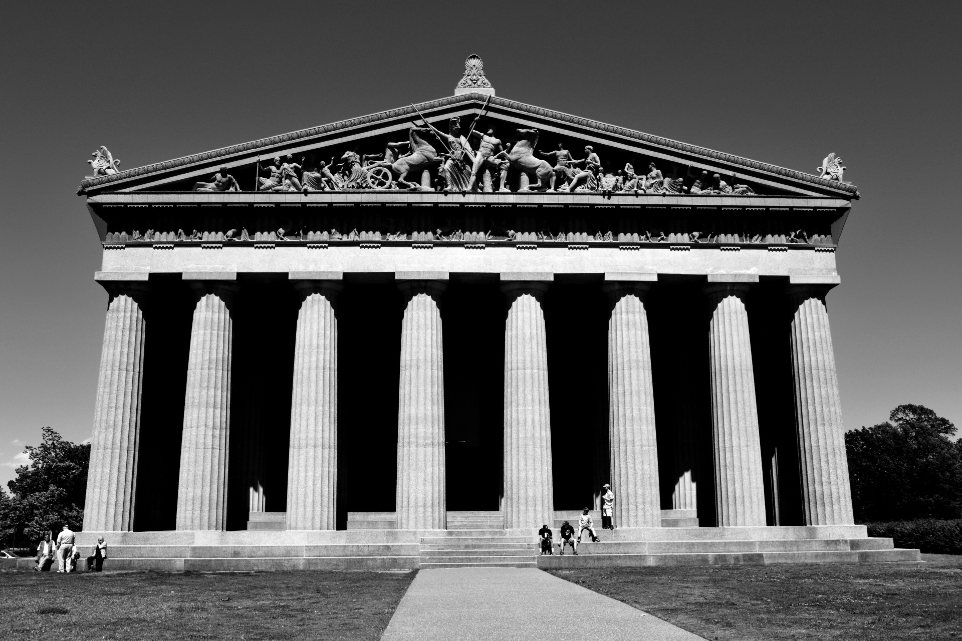 Famous Parthenon replica at Centennial Park Nashville, Tennessee