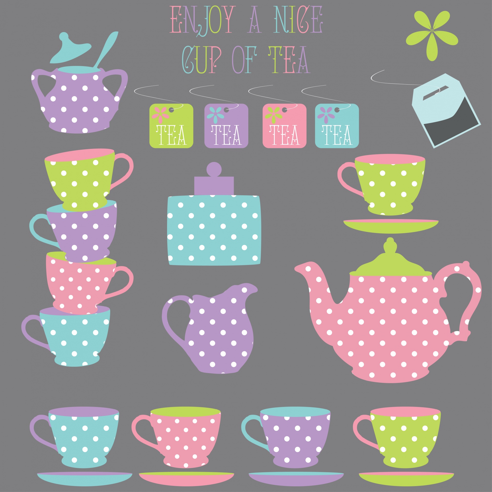 Tea Time Illustration Background