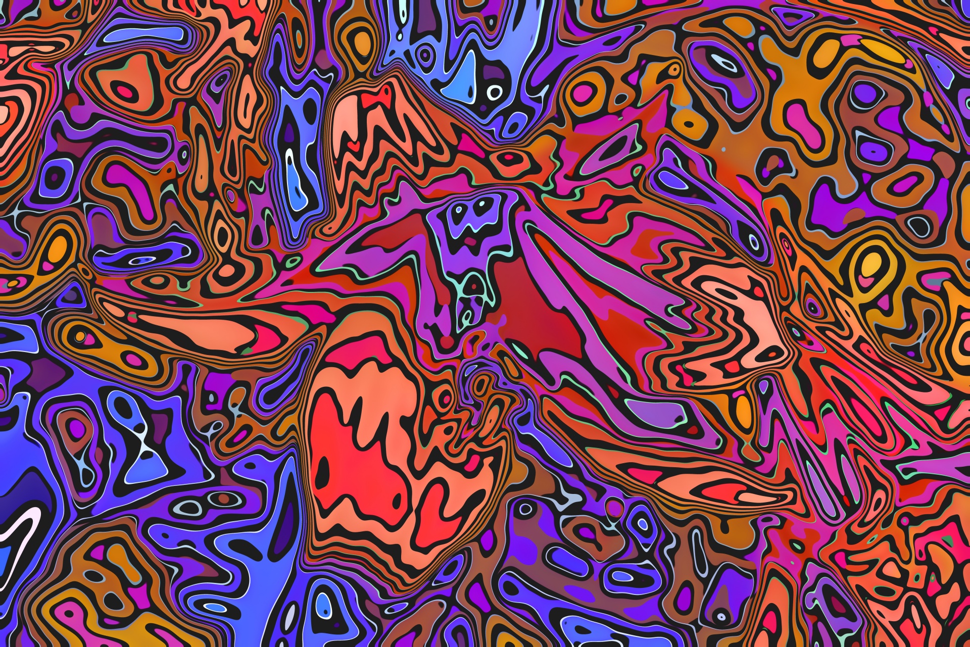 Trippy Colorful Background