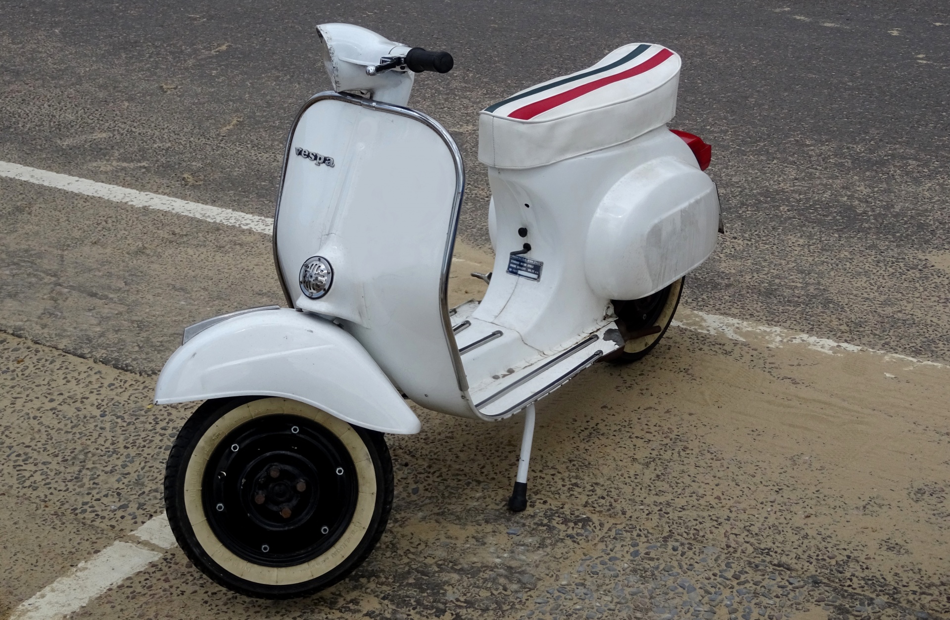 White Vespa Scooter