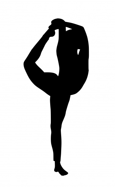 Posa yoga Silhouette Immagine gratis - Public Domain Pictures