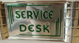 Antique Service Desk Sign