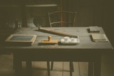 Antique Teacher's Table