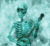 Banjo Player Skeleton