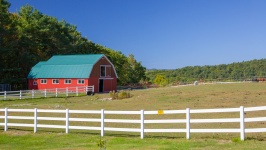 Barn And Field