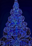 Blue Lights Christmas Tree