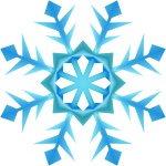 Blue Snowflake 1