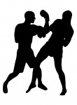 Boxing Fighters Silhouette
