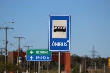 Brazilian Bus Stop Board