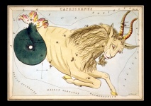 Capricorn Vintage Zodiac Art Print