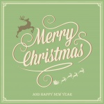 Christmas Reindeer Santa Card