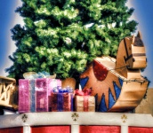 Christmas Tree, Gifts And Toys
