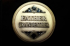 Father Grandfather Gold Medallion