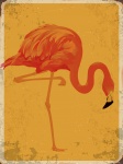 Flamingo Vintage Poster