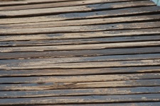 Floor Boards Of Wooden Bridge