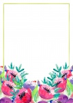 Floral Watercolor Invitation Card