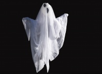 Ghost On Black Background