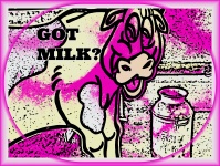 GOT MILK Cartoon Cow