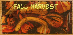 Harvest Wood Box Sign
