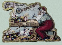 Jolly Christmas Vintage Card