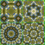 Kaleidoscope Grid Background