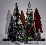 Little Christmas Trees Background