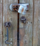 Locked Old Wooden Doors