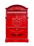Mailbox Red Isolated