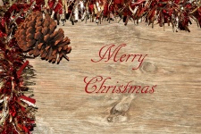 Merry Christmas Wood Background