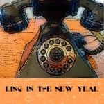 New Year Antique Phone