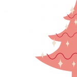 Pink Christmas Tree Paper