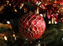 Red And Gold Christmas Ornament