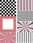 Red Black White Collage Sheet