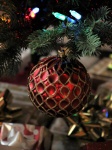 Red Christmas Ball On Tree