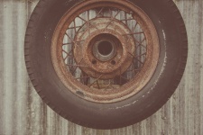 Rusty Car Wheel