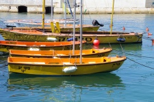 Sailboats In Harbor