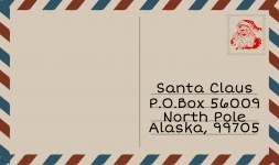 Santa Claus Postcard Blank