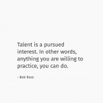 Saying On Talent