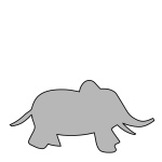 Silver Baby Elephant
