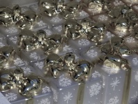 Silver Gifts Christmas Background
