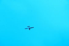 Small Airplane Flying Way
