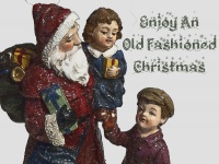 Vintage Santa Background Children