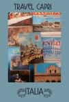 Vintage Style Capri Travel Poster
